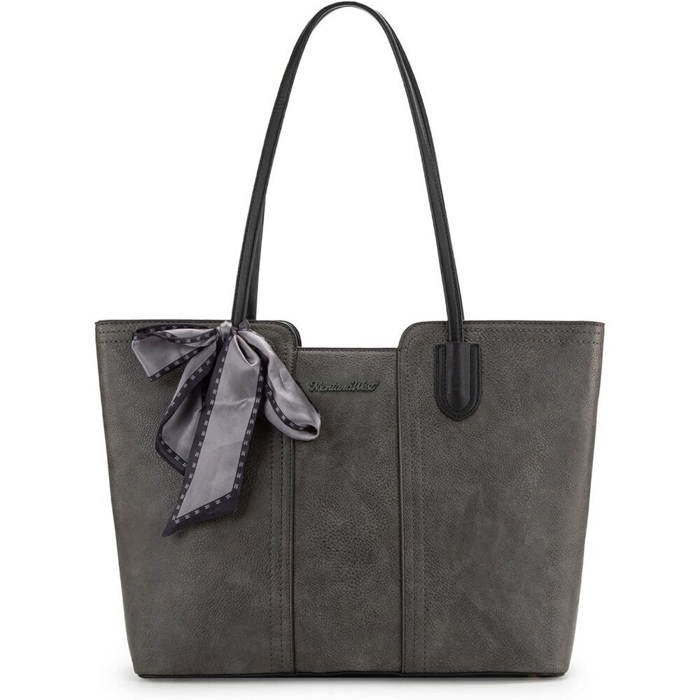 Women Dusty Grey Imported Top zipper Top Handle Satchel Purses Handbags